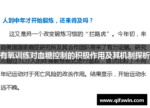 有氧训练对血糖控制的积极作用及其机制探析
